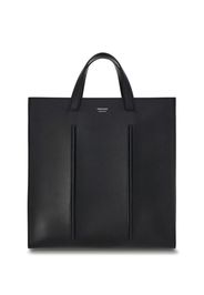 Ferragamo logo-print leather tote bag - Schwarz