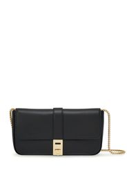 Ferragamo Gancini-plaque leather mini bag - Schwarz