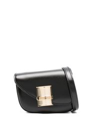 Ferragamo logo-plaque mini bag - Schwarz