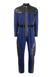 Ferrari motor-style panelled jumpsuit - Blau