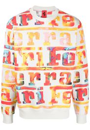 Ferrari Sweatshirt mit Logo-Muster - Grau