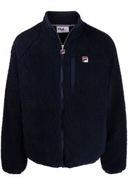 Fila chest logo-patch jacket - Blau