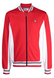 Fila logo-patch zipped sweatshirt - Rot