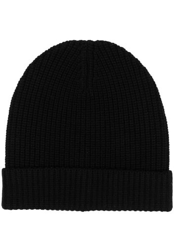 Filippa K Gestrickte Beanie - Schwarz