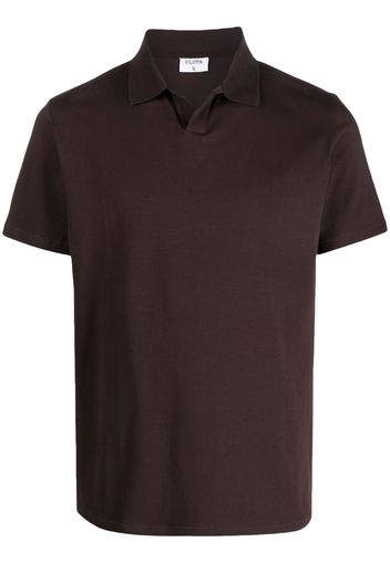 Filippa K Poloshirt mit offenem Kragen - Braun