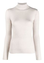 Filippa K Gerippter Rollkragenpullover - Nude