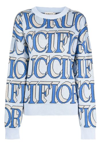 Fiorucci Pullover mit Logo - Blau