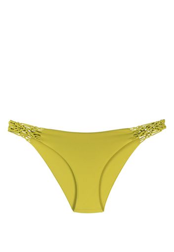 Fisico hand-woven detail bikini bottoms - Grün