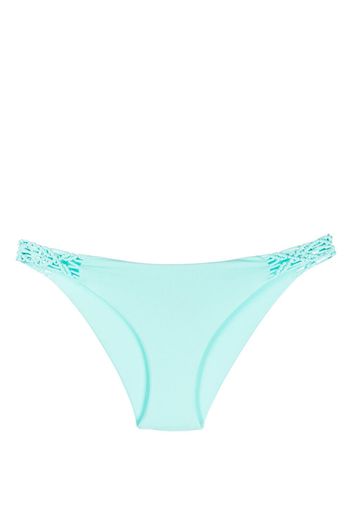 Fisico hand-woven detail bikini bottoms - Blau