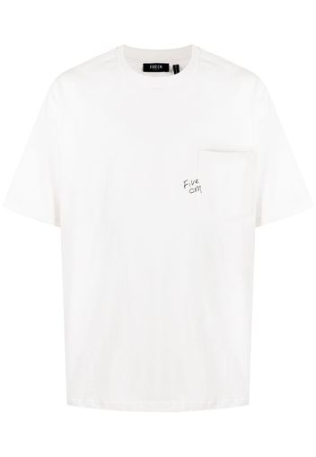 FIVE CM T-Shirt mit Logo-Print - Weiß