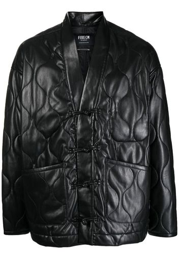 FIVE CM faux-leather jacket - Schwarz