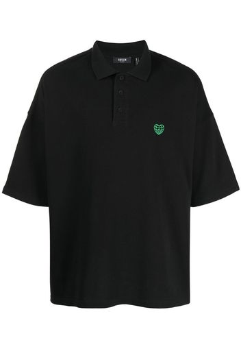 FIVE CM Poloshirt mit Logo-Stickerei - Schwarz