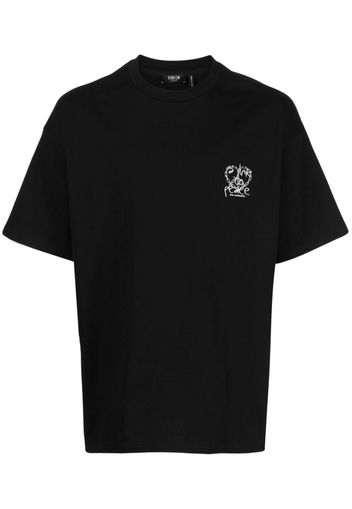 FIVE CM T-Shirt mit Logo-Print - Schwarz