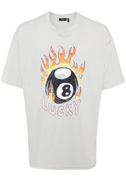 FIVE CM graphic-print cotton T-shirt - Blau