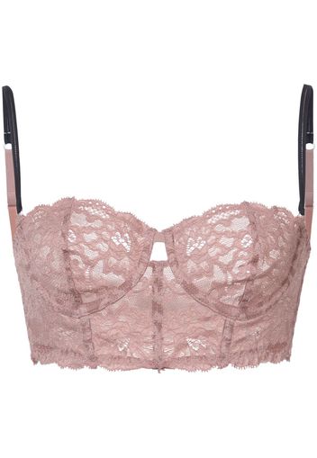 Fleur Du Mal Charlotte Bralette mit Spitze - Nude