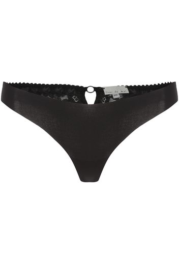 Fleur Du Mal 'Charlotte' Tanga - Schwarz