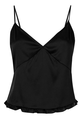 Fleur Du Mal Camisole-Top aus Satin - Schwarz