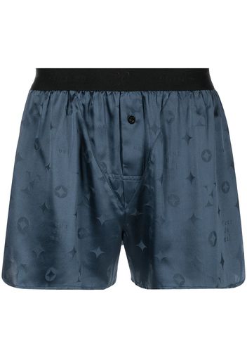 Fleur Du Mal silk boxer shorts - Blau