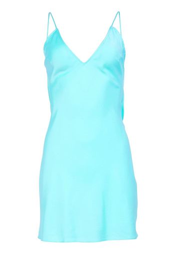 Fleur Du Mal Crystal Camisole-Minikleid - Blau