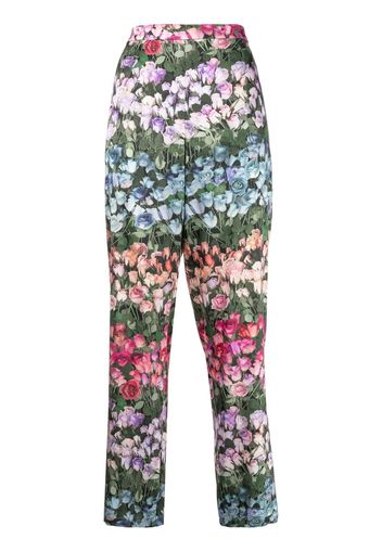 Fleur Du Mal Hose mit Rosen-Print - Mehrfarbig