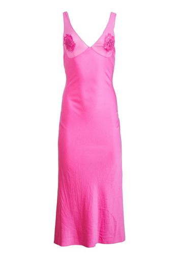 Fleur Du Mal Slipkleid mit Pailletten - Rosa