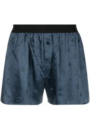 Fleur Du Mal silk boxer shorts - Blau