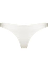 Fleur Du Mal Luxe satin thong brief - Weiß