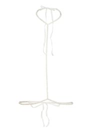 Fleur Du Mal pearl harness - Weiß