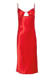 Fleur Du Mal Eco-Luxe keyhole slip dress - Rot