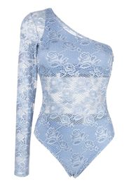 Fleur Du Mal Rosalia Spitzenbody - Blau