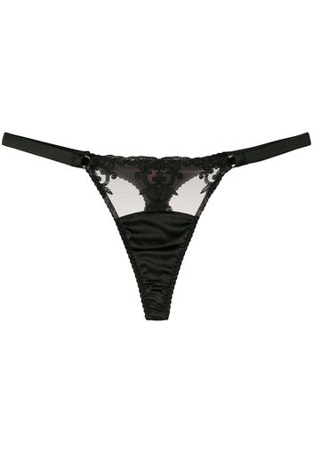 Fleur Of England 'Onyx' Tanga - Schwarz