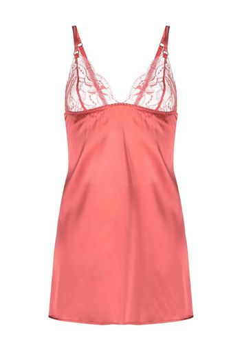 Fleur Of England Sienna lace-detail babydoll - Rosa