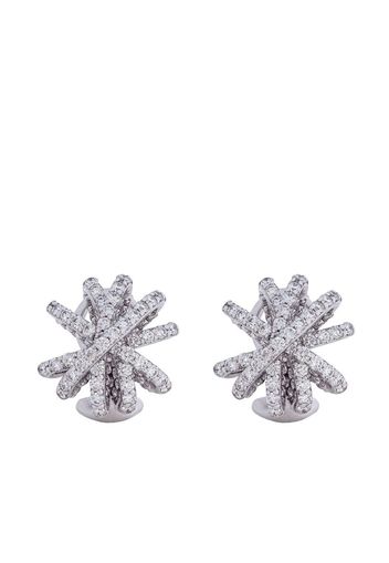 FOPE 18kt white gold diamond pavé earrings - Silber