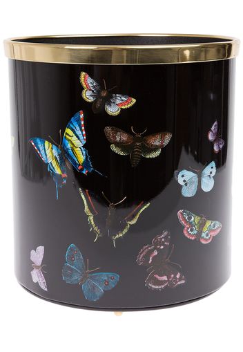 Fornasetti 'Butterfly' Papierkorb - Schwarz