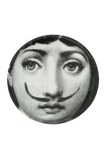 Fornasetti Runder Keramikaschenbecher - Schwarz