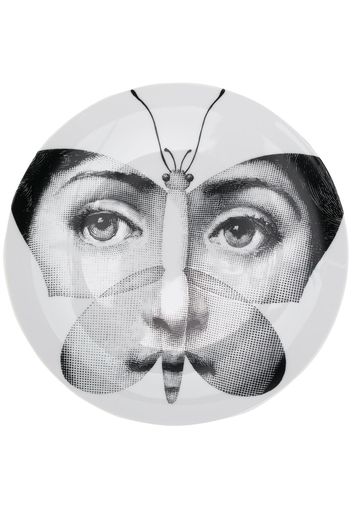 Fornasetti 'Tema e Variazione N°96' Wandteller - Weiß