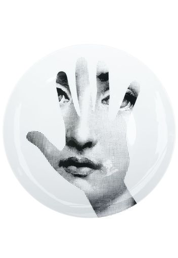 Fornasetti Wandteller mit Lina-Cavalieri-Print - Weiß