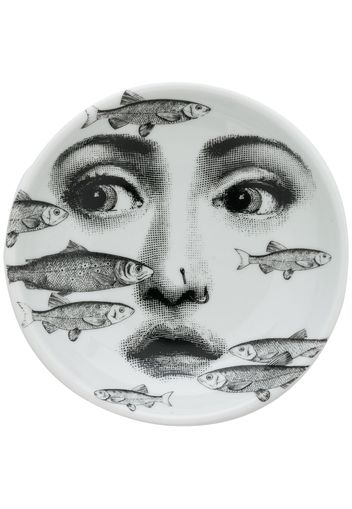 Fornasetti 'Tema E Variazioni N°392' Aschenbecher - Weiß