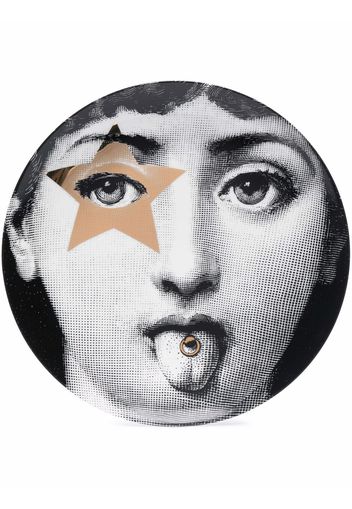 Fornasetti face print plate - Schwarz