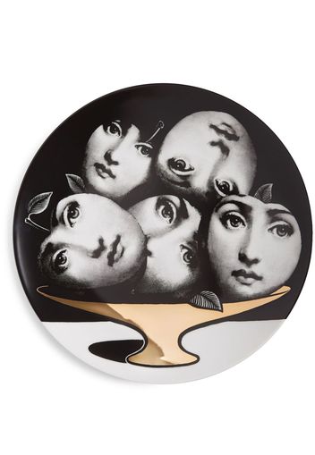 Fornasetti Variazioni n.104 wall plate - Schwarz