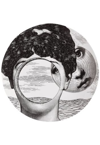 Fornasetti Tema e Variazioni n.279 wall plate - Schwarz