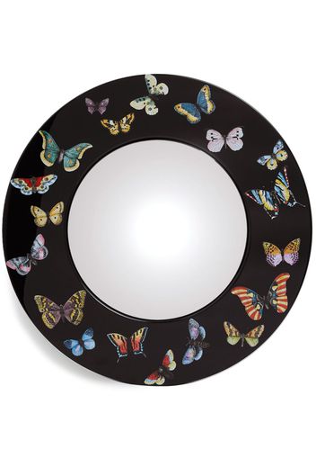 Fornasetti Farfalle hand-painted mirror - Schwarz