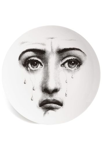 Fornasetti Lina Cavalieri porcelain plate (26cm) - Schwarz