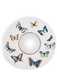 Fornasetti Farfalle convex mirror frame - Weiß