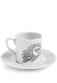 Fornasetti Solitario porcelain coffee cup - BIA