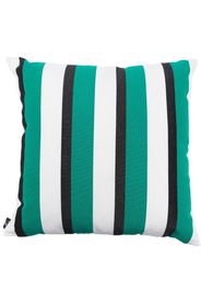 Fornasetti striped square cushion - Grün