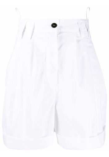 Forte Forte high-waisted pleated shorts - Weiß