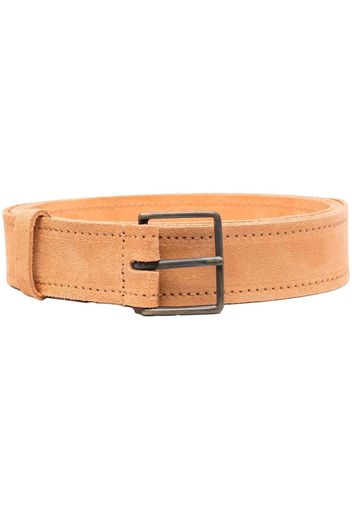 Forte Forte square buckle suede belt - Rosa