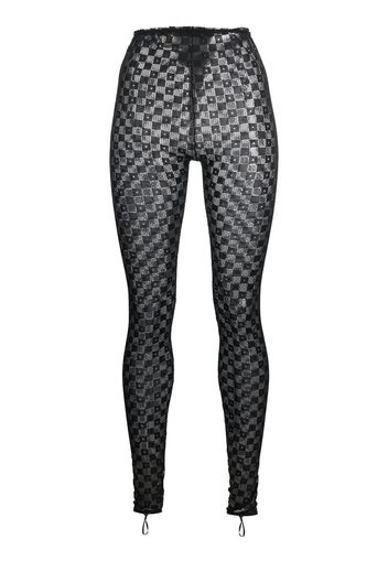 Forte Forte Semi-transparente Leggings aus Spitze - Schwarz