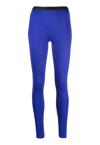 Forte Forte Leggings mit Steg - Blau